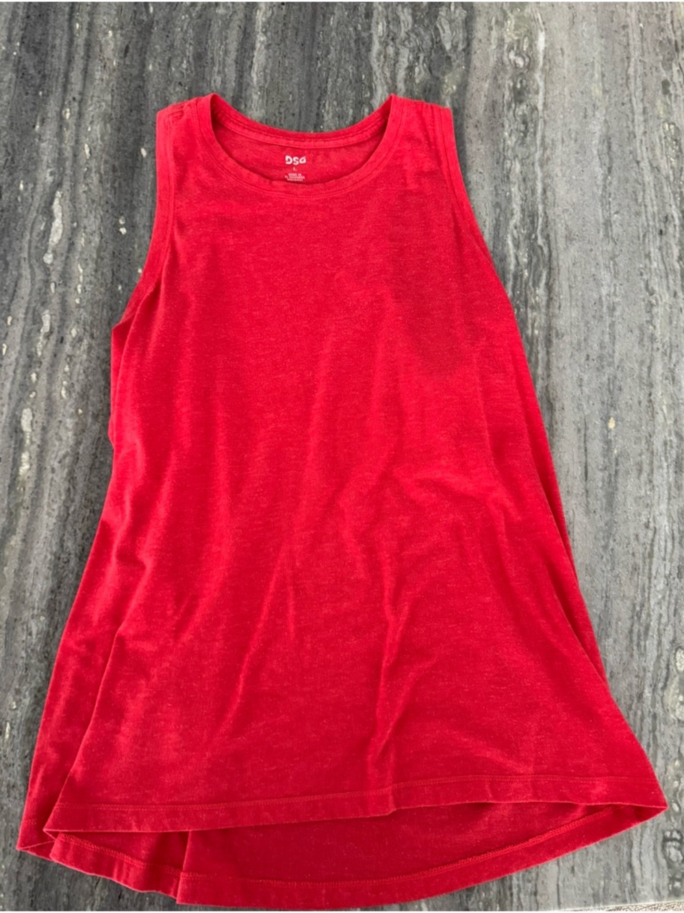 DSG Workout Tank – Red Orange – Soft & Breathable - Picture 2 of 3